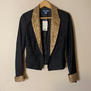 LIL | NWT Anthropologie Flame Sequin Blazer
